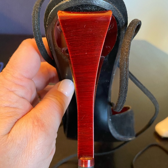 Stuart Weitzman black & red heels - Picture 11 of 11